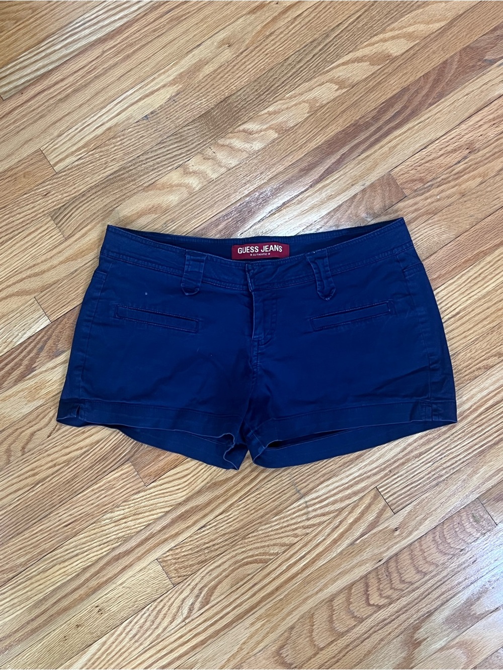 GUESS Navy Blue Cotton Blend Women's Shorties